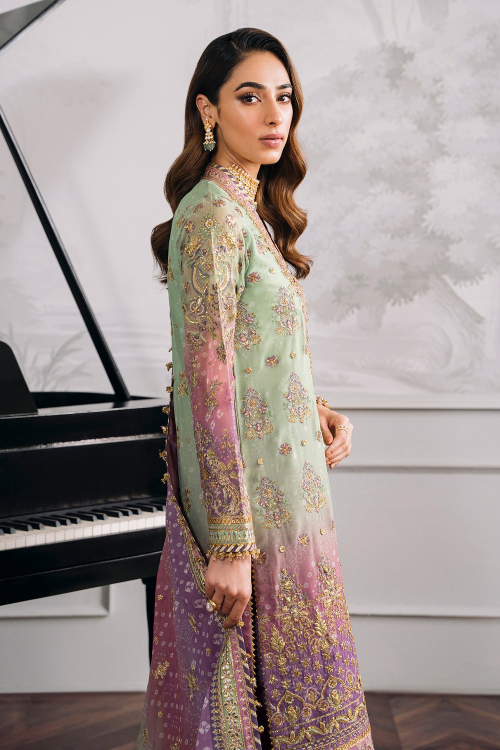 BAROQUE EMBROIDERED CHIFFON CHANTELLE