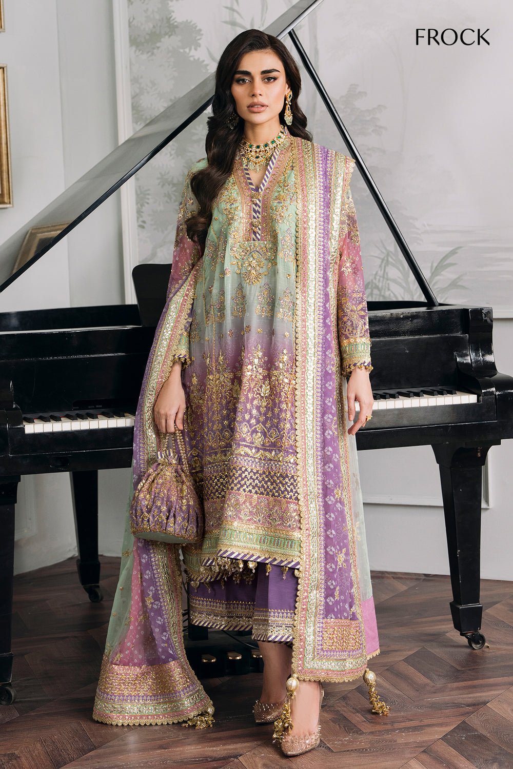 BAROQUE EMBROIDERED CHIFFON CHANTELLE