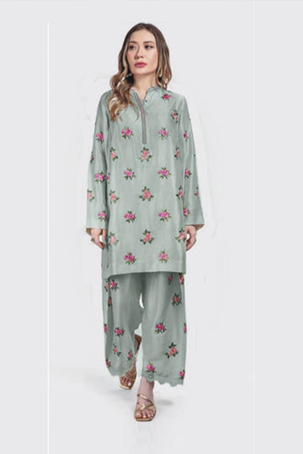 RAW SILK UNSTICH EMB 3PC