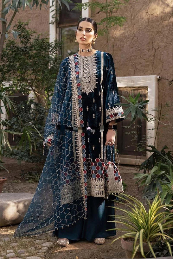 Cross Stitch  Sapphire Blue Velvet