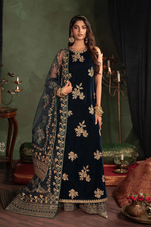 Iznik Luxury Embroidered Velvet Formal