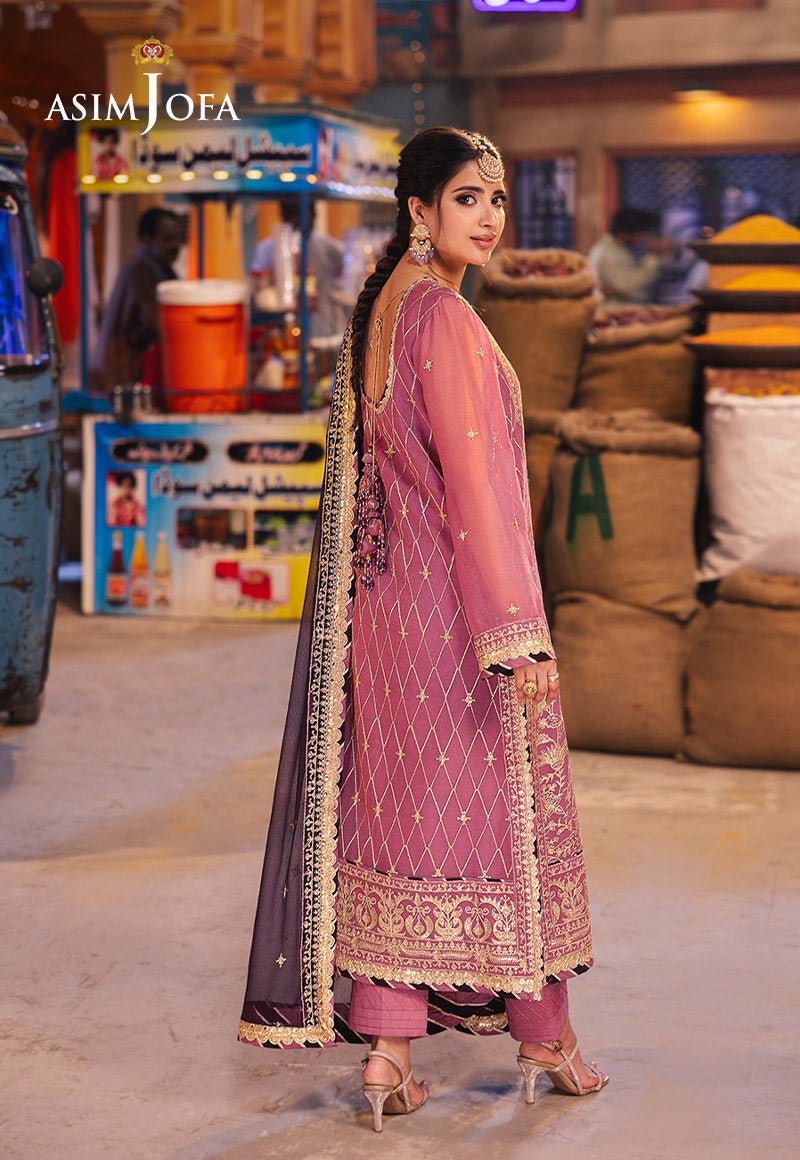 Chamkeeli By Asim Jofa Embroidered Chiffon Suit