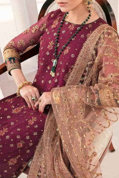 Baroque Maroon Luxury Chiffon Collection