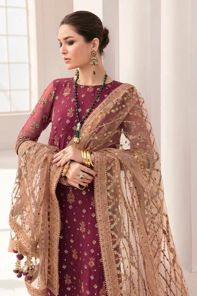 Baroque Maroon Luxury Chiffon Collection