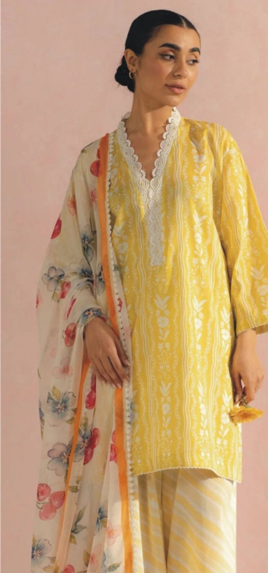 DIGITAL PRINTED Coco dress by Zara Shahjahan