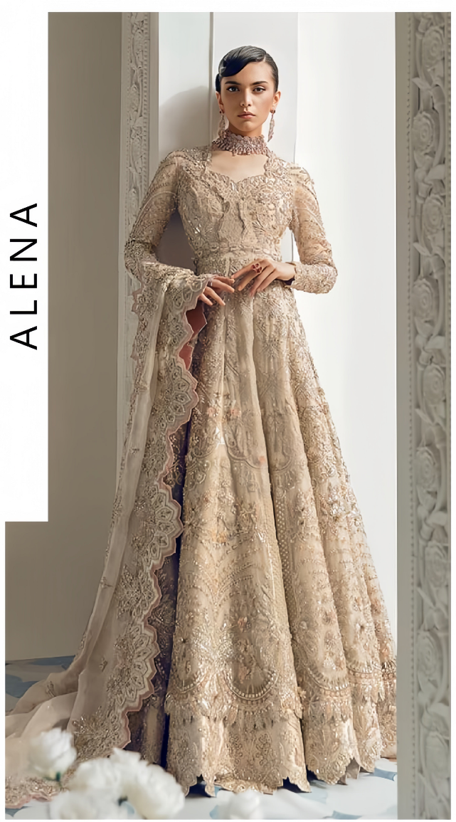 Luxury Wedding Embroidered Dress by Suffuse