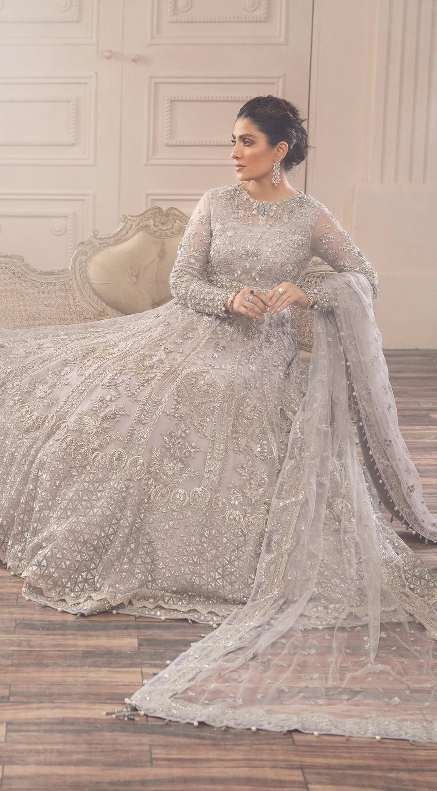 Nameera By Farooq Bridal Unstitched  Maxi Collection