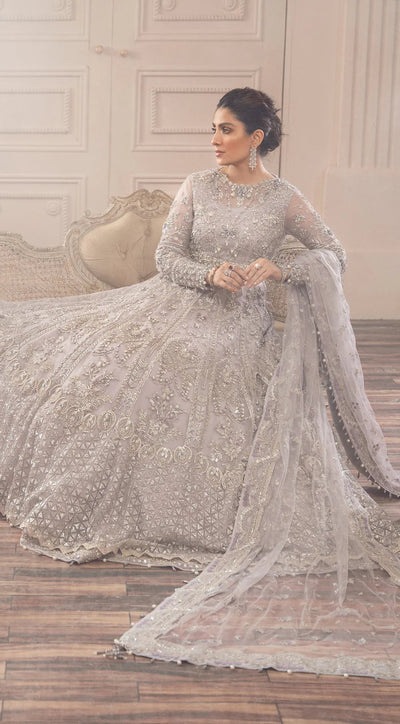 Nameera By Farooq Bridal Unstitched  Maxi Collection