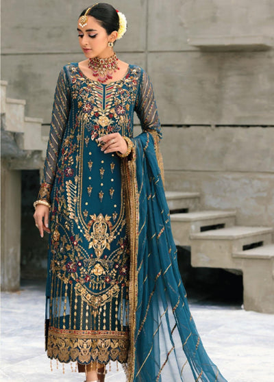 Belle Robe by Emaan Adeel Embroidered Chiffon Suit