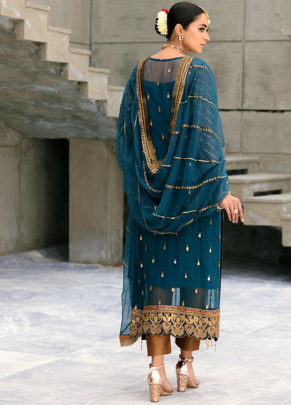 Belle Robe by Emaan Adeel Embroidered Chiffon Suit