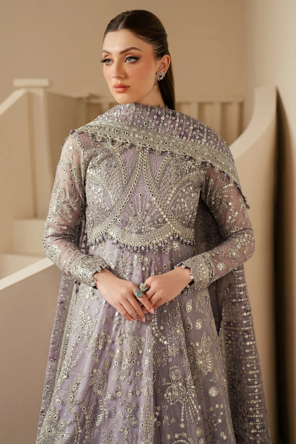 Jazmin Wedding Formal Embroidered Chiffon