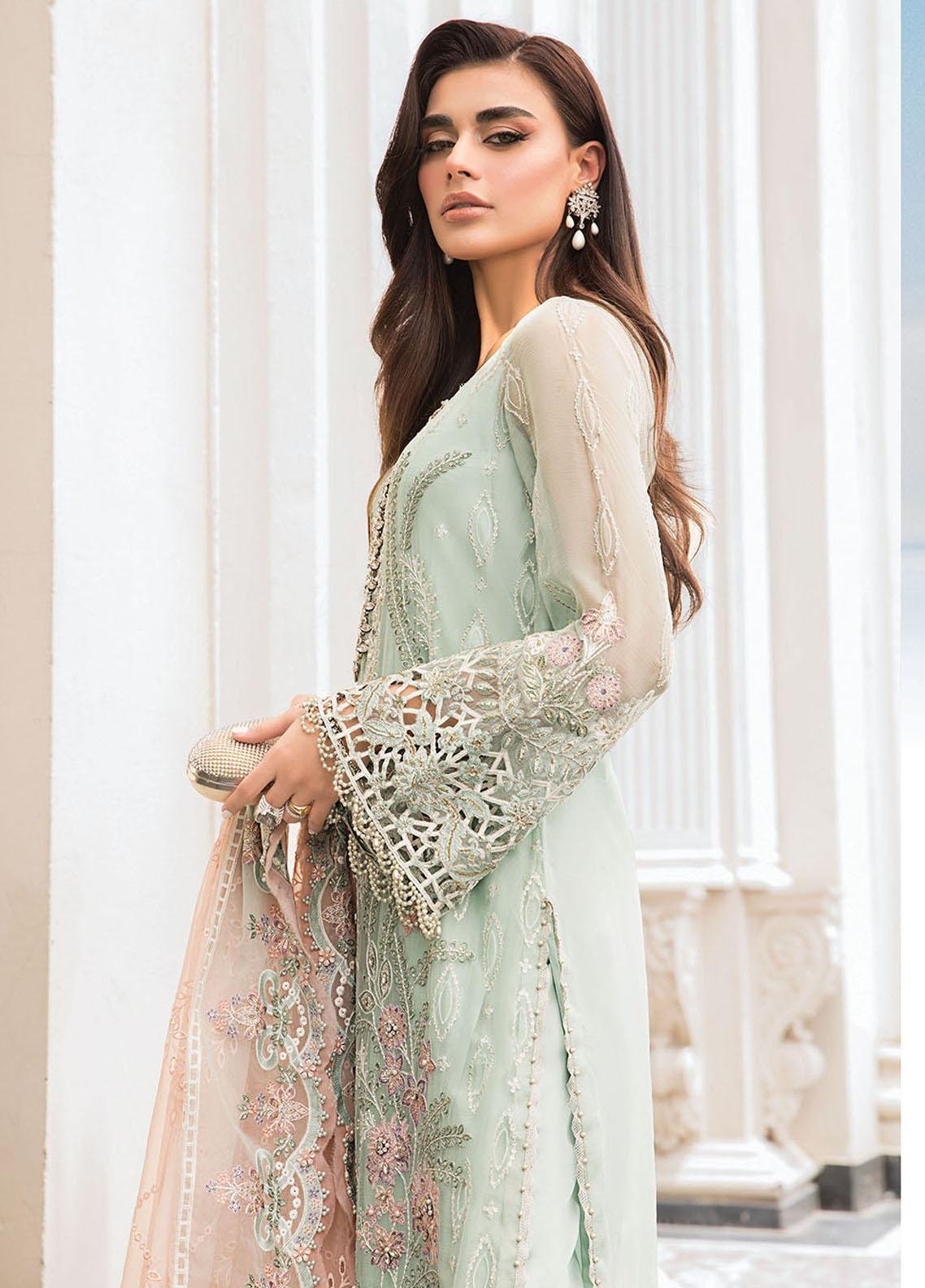 Maria B Embroidered Chiffon Suits MB23SC D4