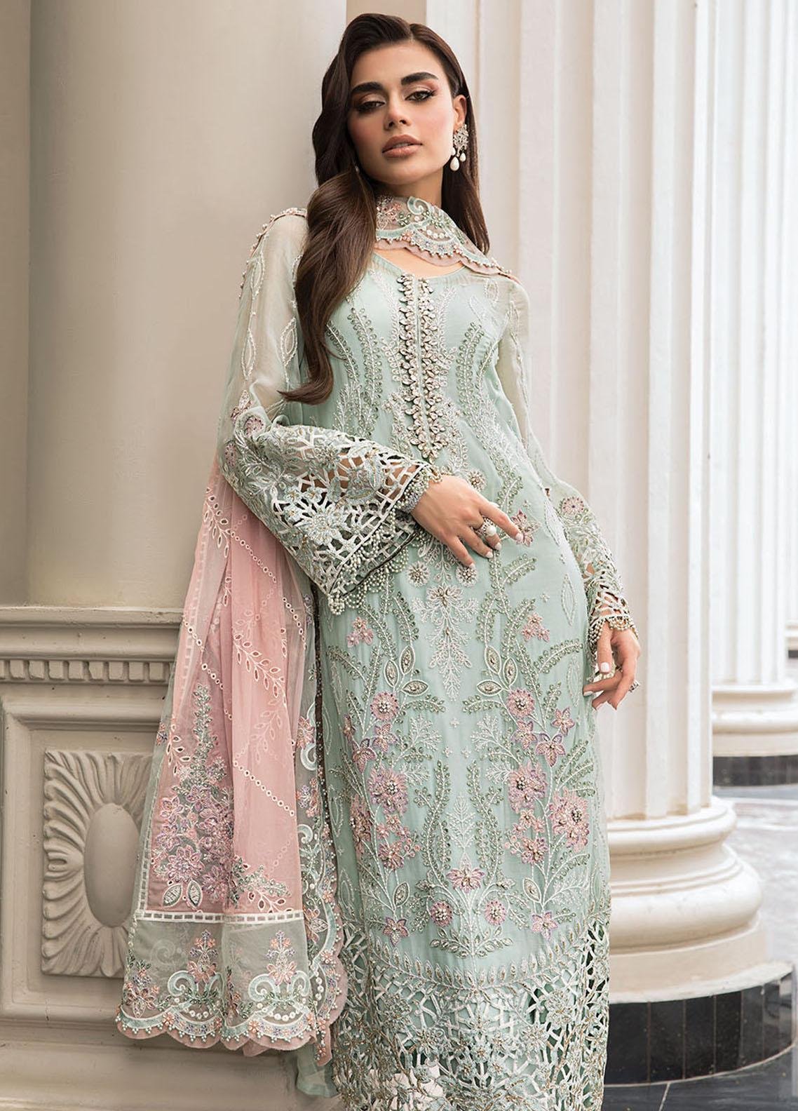 Maria B Embroidered Chiffon Suits MB23SC D4