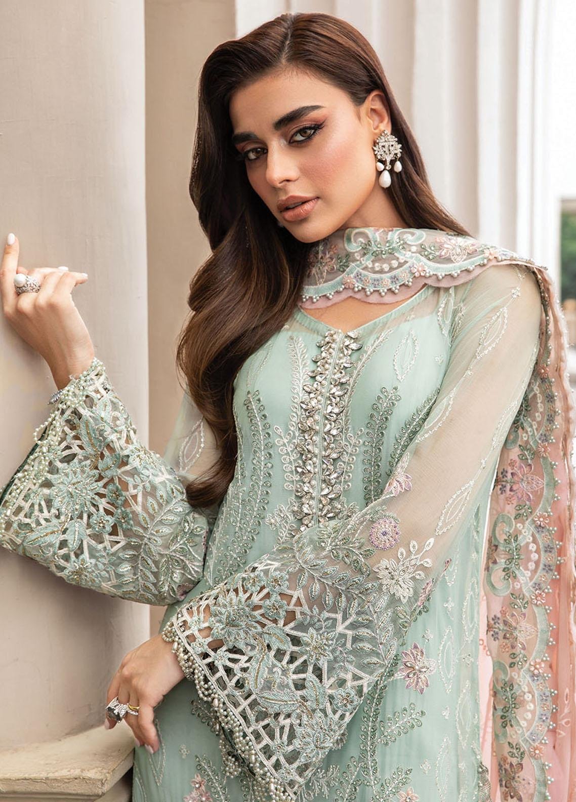 Maria B Embroidered Chiffon Suits MB23SC D4