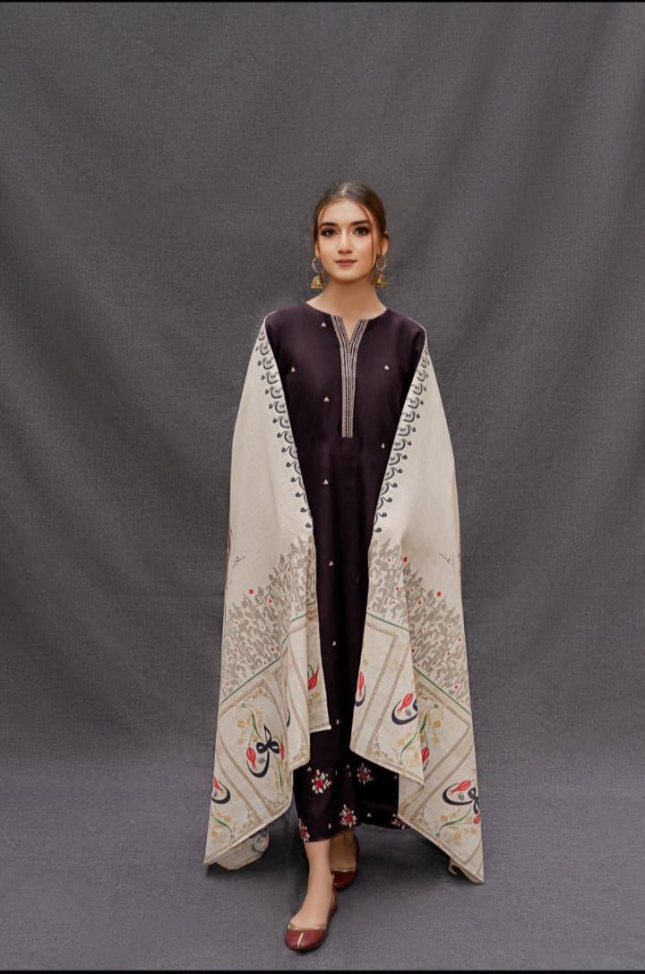 DHANAK Printed Dress winter collection 2025