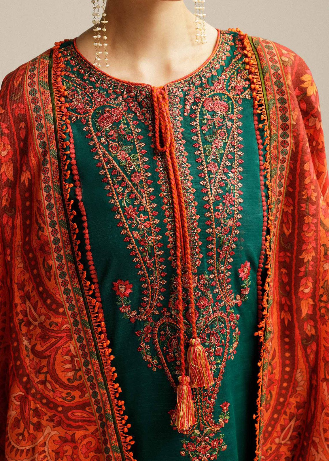 PREMIUM AIR-JET DHANAK Printed Dress