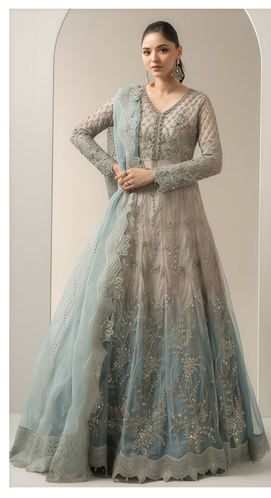 MARIA.B LUXURY EMBROIDERED DRESS