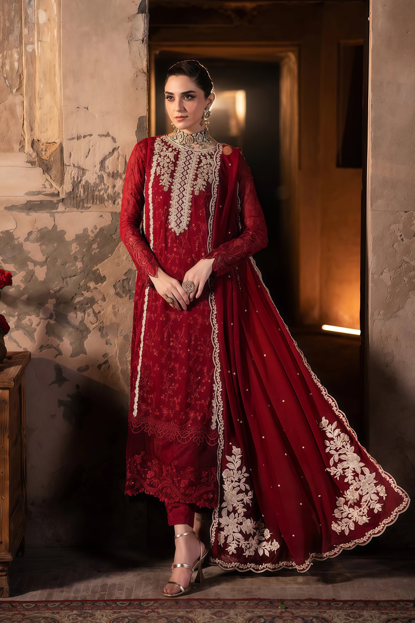 Azure Ensembles Embroidered