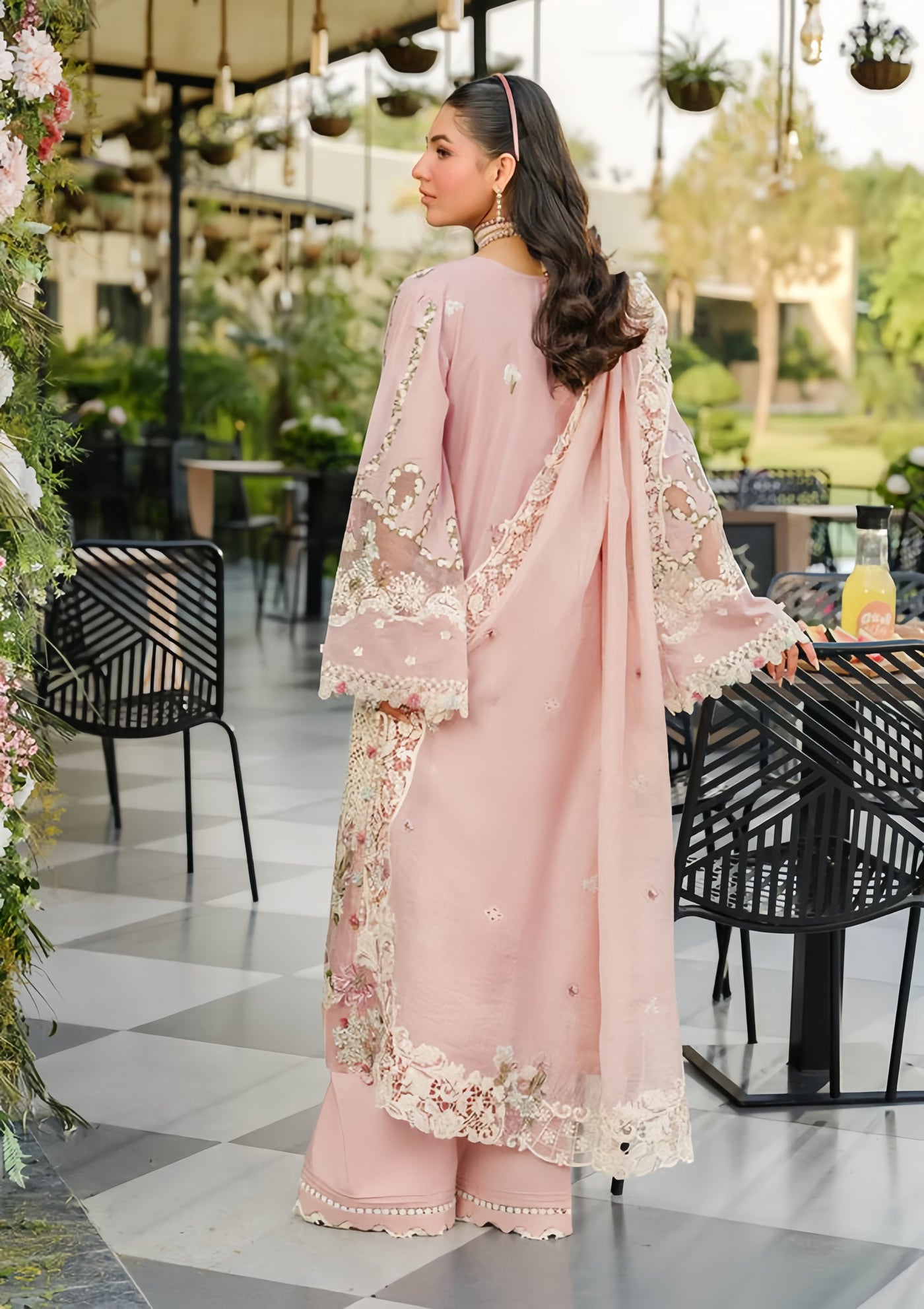 ELAF luxury LAWN  Embroidered Dress OH MY ROSE