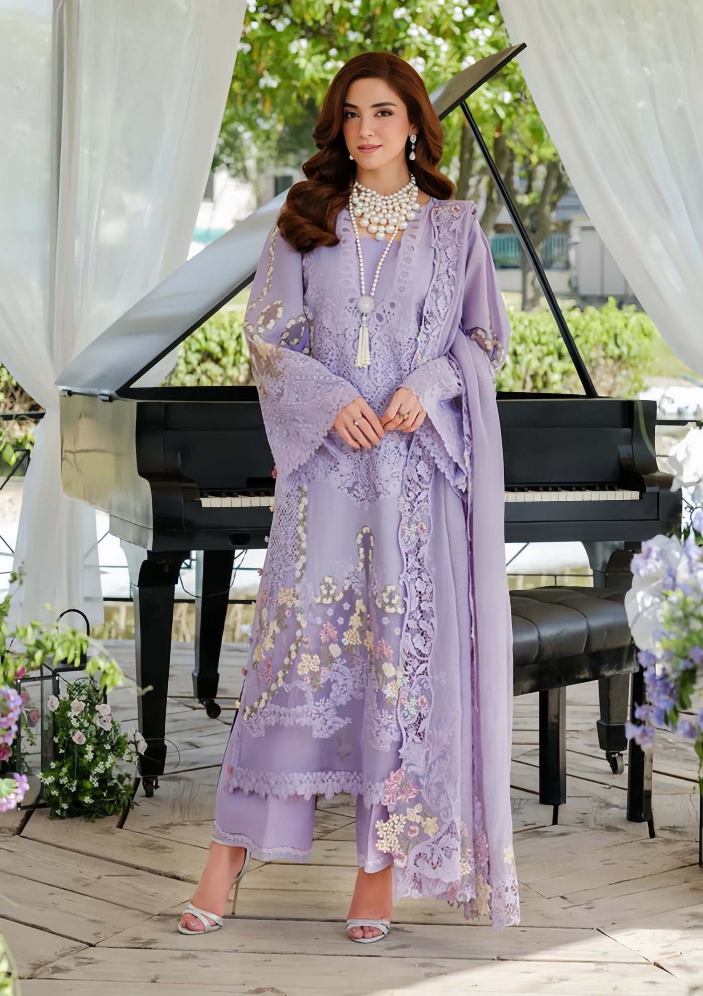 ELAF luxury LAWN embroidered dress
