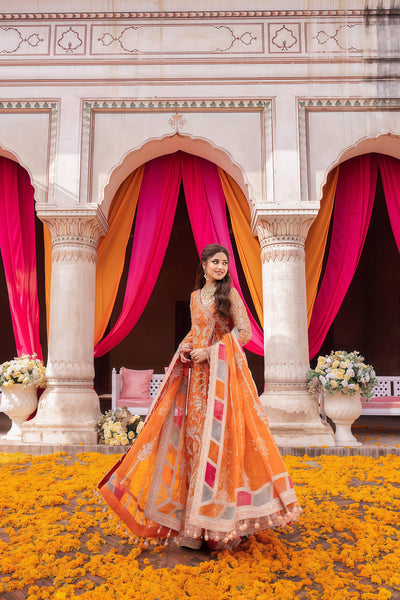 KANWAL MALIK ORGANZA EMBROIDERED SUIT