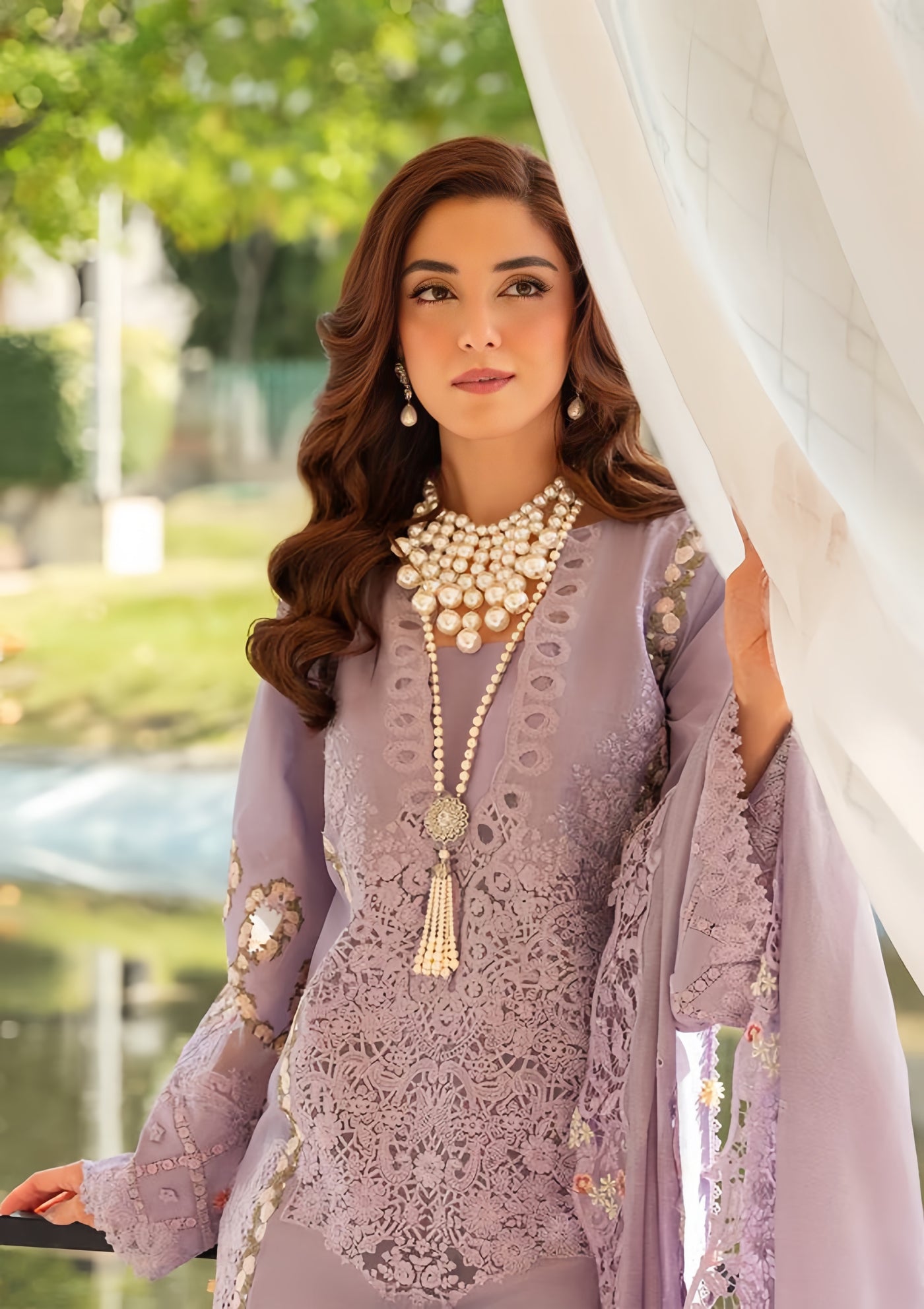 ELAF luxury LAWN embroidered dress