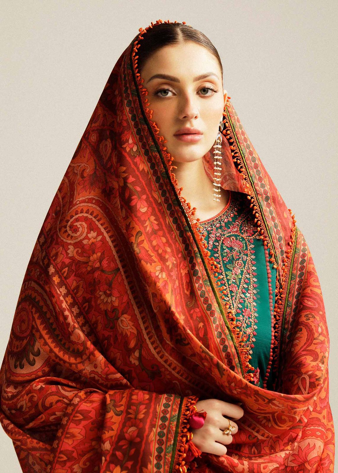 PREMIUM AIR-JET DHANAK Printed Dress