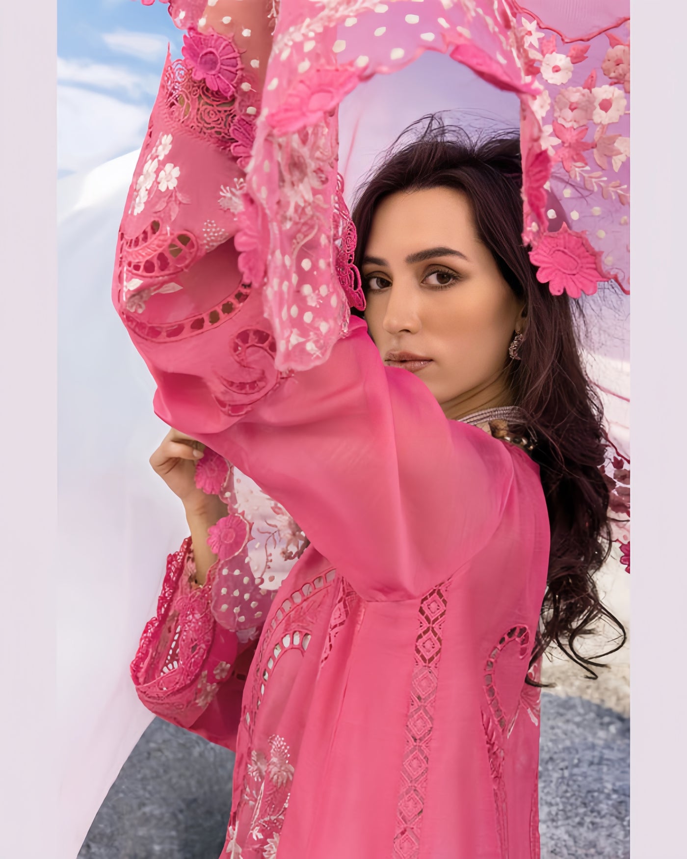 SAIRA*SHAKIRA luxury LAWN UNSTITCHED Embroidered Dress SAMARA-B