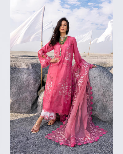 SAIRA*SHAKIRA luxury LAWN UNSTITCHED Embroidered Dress SAMARA-B