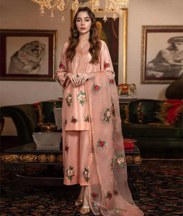 RAW SILK UNSTICH EMB 3PC