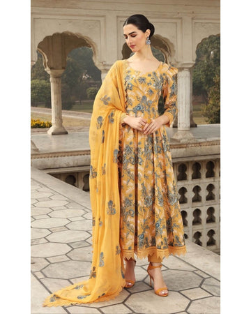 BAREEZA LINEN UNSTITCHED EMB 3PC
