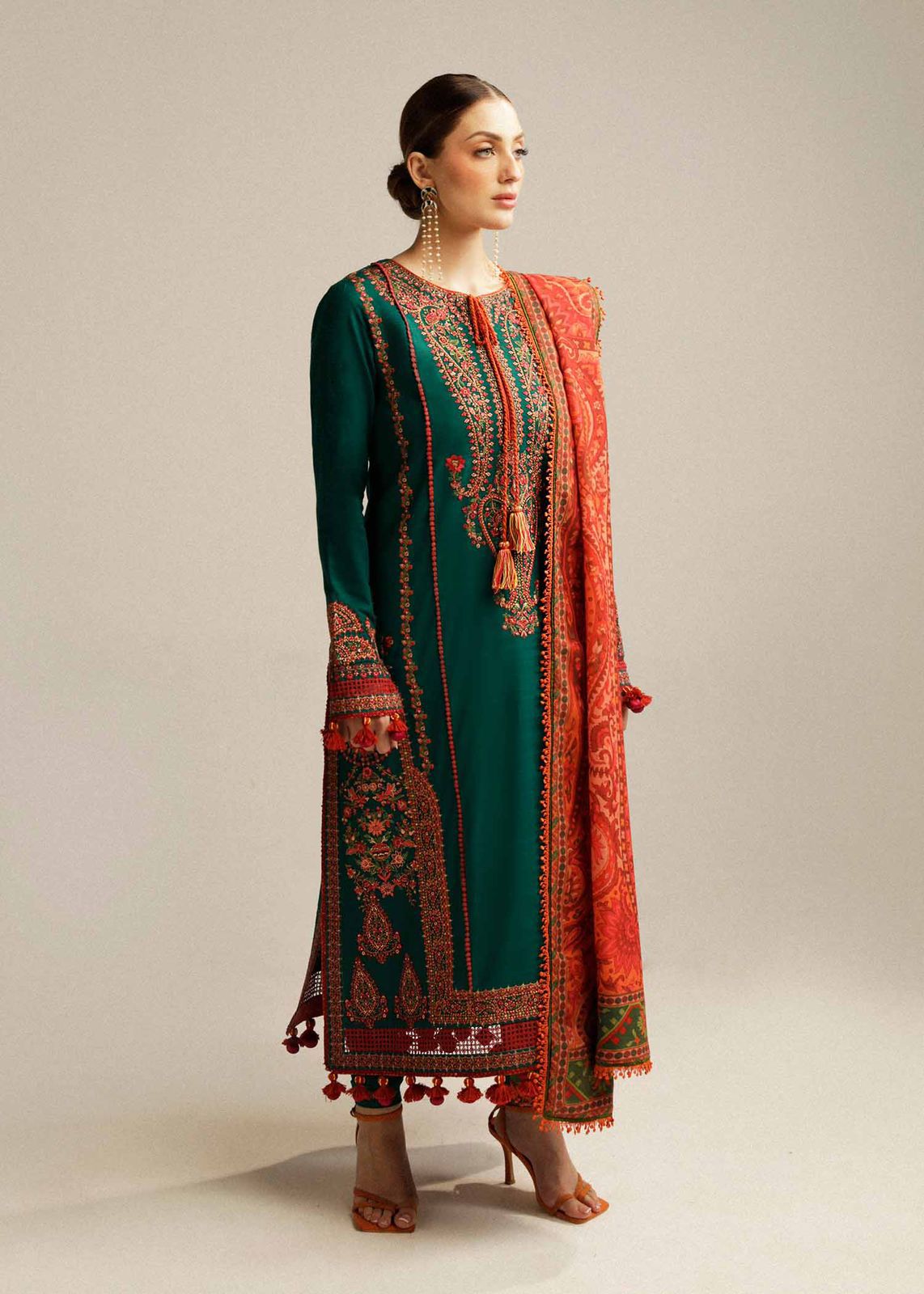 PREMIUM AIR-JET DHANAK Printed Dress