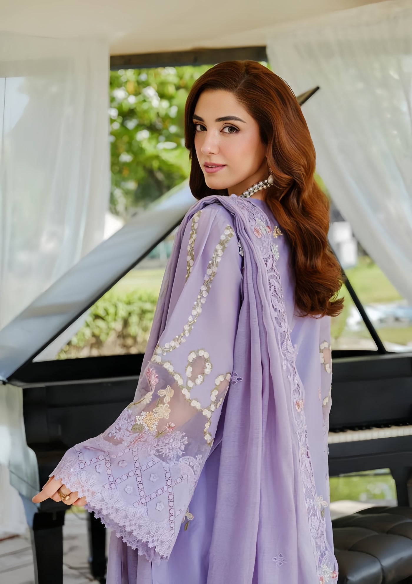 ELAF luxury LAWN embroidered dress