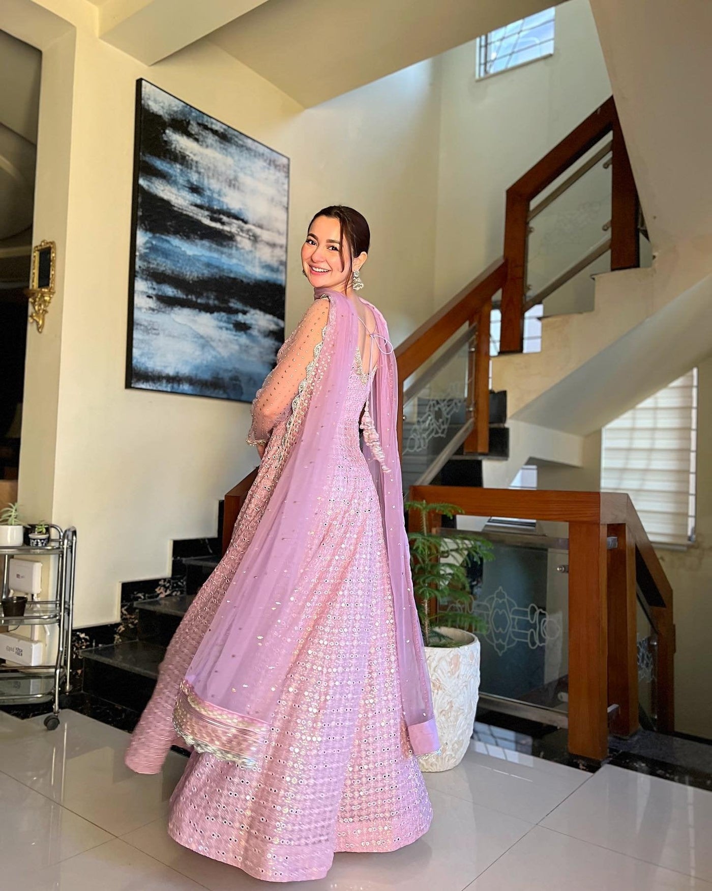Faiza Saqlain Saeela Pink Bridal Collection Chiffon