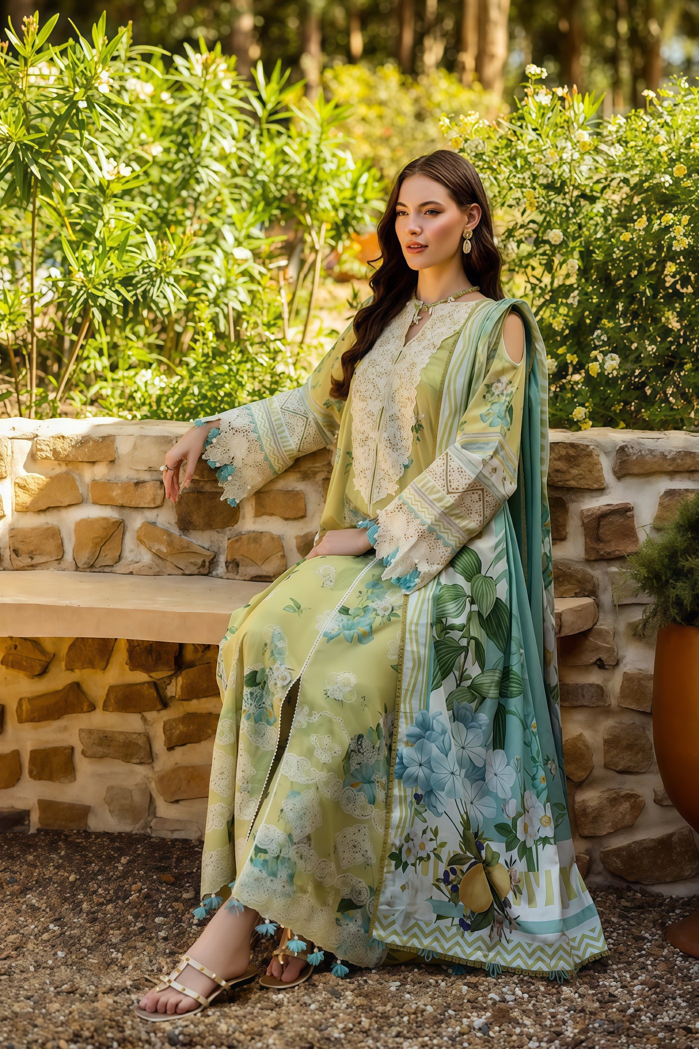 Elaf Premium Printed Embroidered Lawn