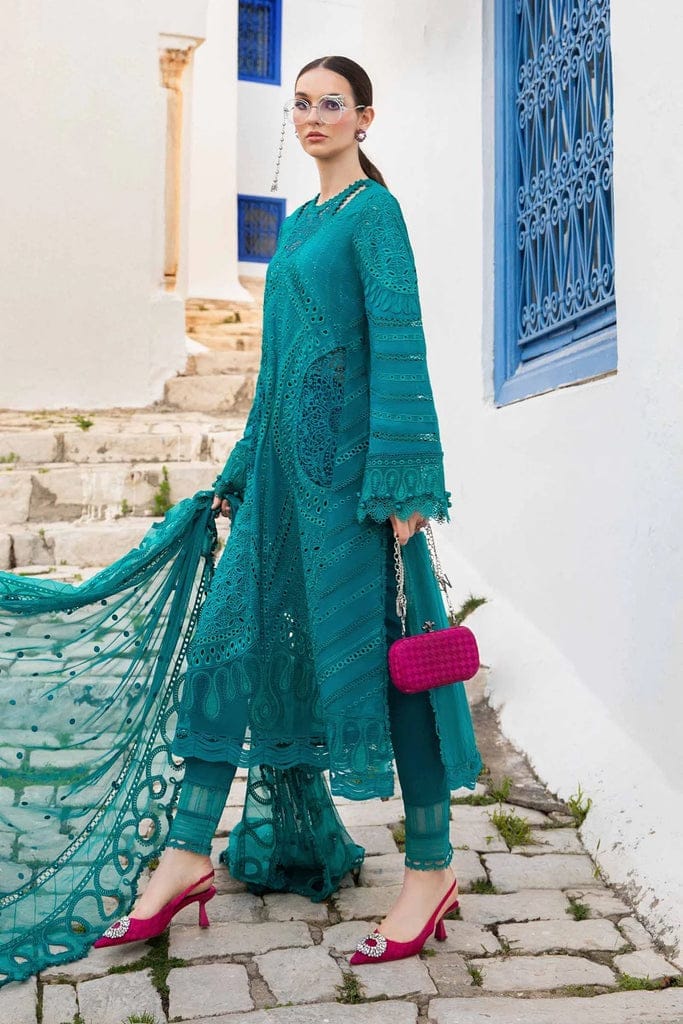 Heavy Embroidered Chickan Kari Pure Lawn Suit with Heavy Embroidered Chiffon Dupatta