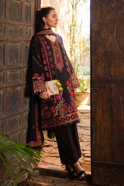 3 Piece Unstitched Heavy Embroidered Dhanak Suit with Heavy Embroidered Dhanak Shawl