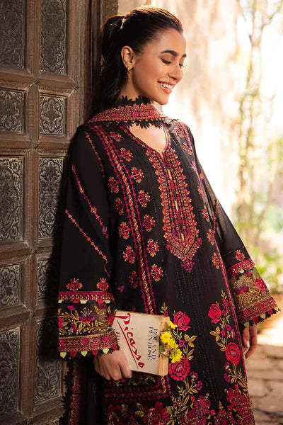 3 Piece Unstitched Heavy Embroidered Dhanak Suit with Heavy Embroidered Dhanak Shawl