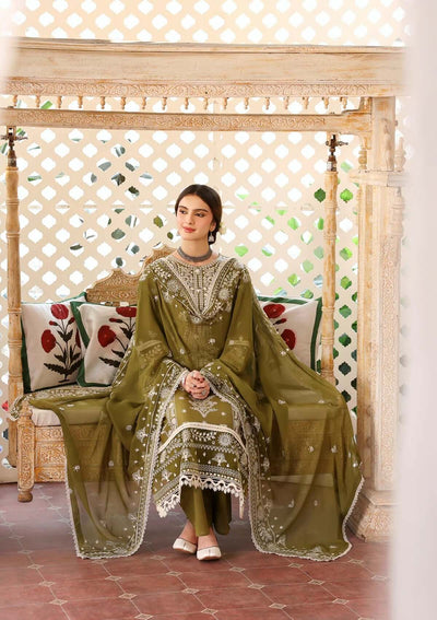 3 Piece Unstitched Heavy Embroidered Dhanak Suit with Heavy Embroidered Dhanak Shawl